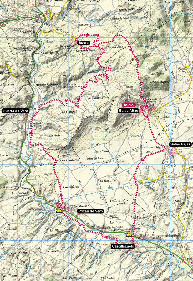 Mapa R10 Trail VinedosDelSomontano